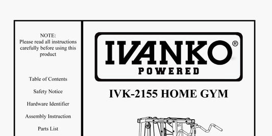 IVK-2155 Home Gym (Owner's Manual)