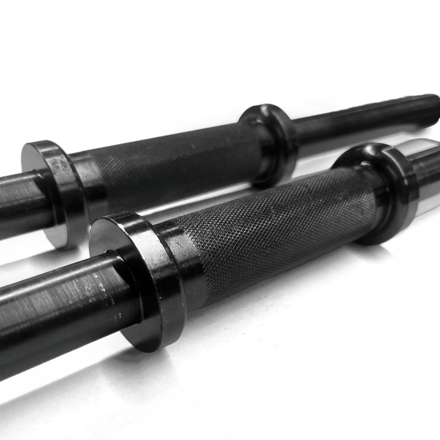 IVANKO 35mm Dumbbell Handles (Black-Oxide) for Cast-Iron Fixed Dumbbells