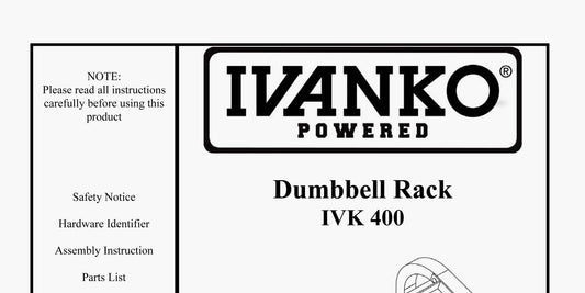 IVK-400 Dumbbell Rack (Owner's Manual)