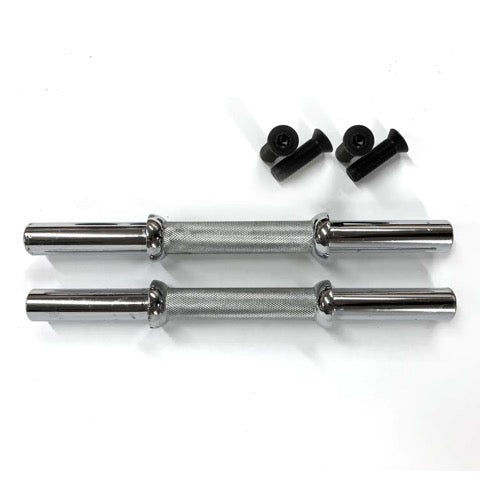 IVANKO 27MM Chrome Dumbbell Handles, Pair, Discontinued stock.