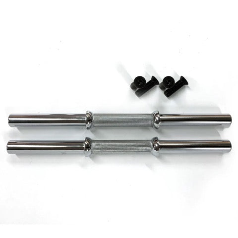 IVANKO 27MM Chrome Dumbbell Handles, Pair, Discontinued stock.