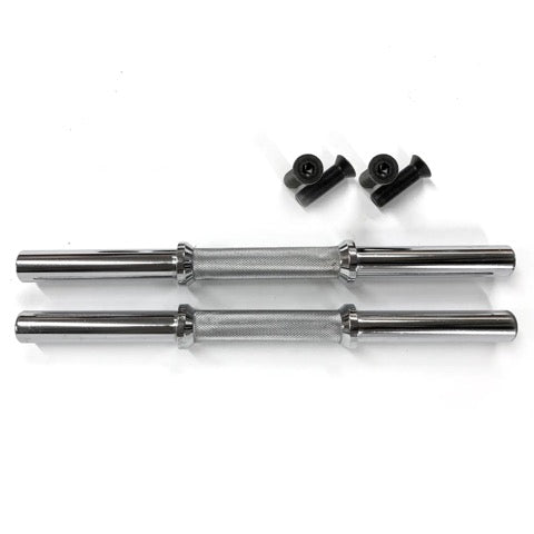 IVANKO 27MM Chrome Dumbbell Handles, Pair, Discontinued stock.