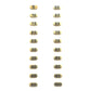 IVANKO Replacement Brass Number Plates for Cast-Iron Dumbbells (Part No. NBR/M)