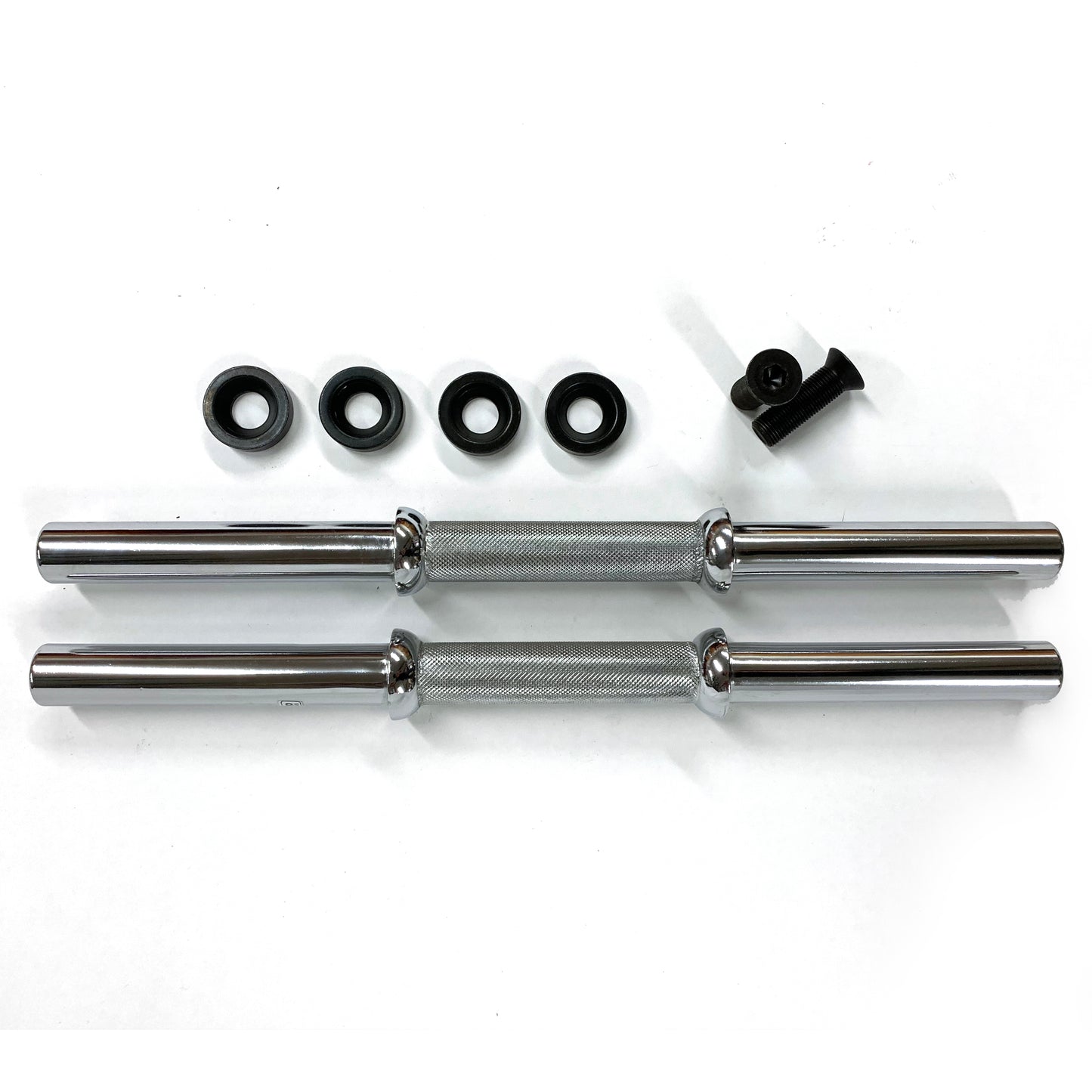 IVANKO 27MM Chrome Dumbbell Handles, Pair, Discontinued stock.